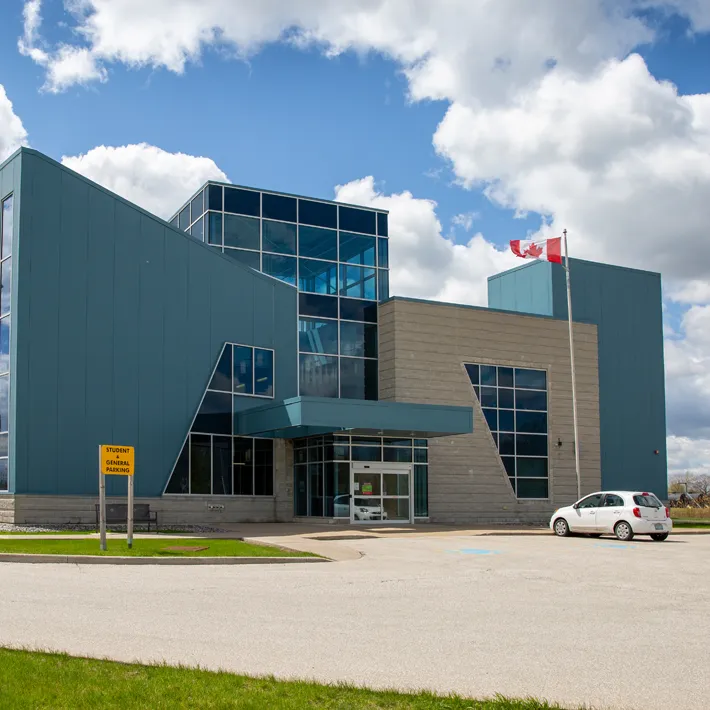 An image of the Lambton College Fire Building.