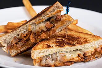 grilled-cheese Buffalo chicken grilled cheese