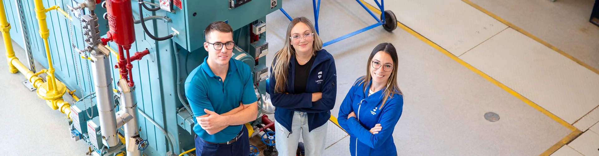 A photo of students in the ICET lab.