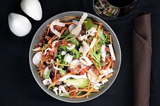 A plate of the chef's salad.
