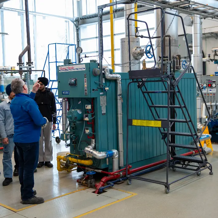 CPET students in Steam Boiler Lab