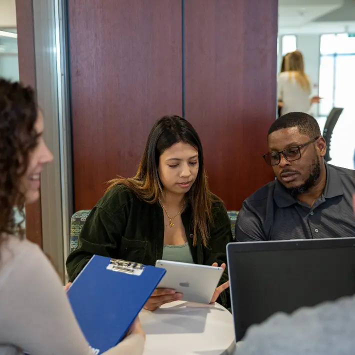 Students learning in the classroom