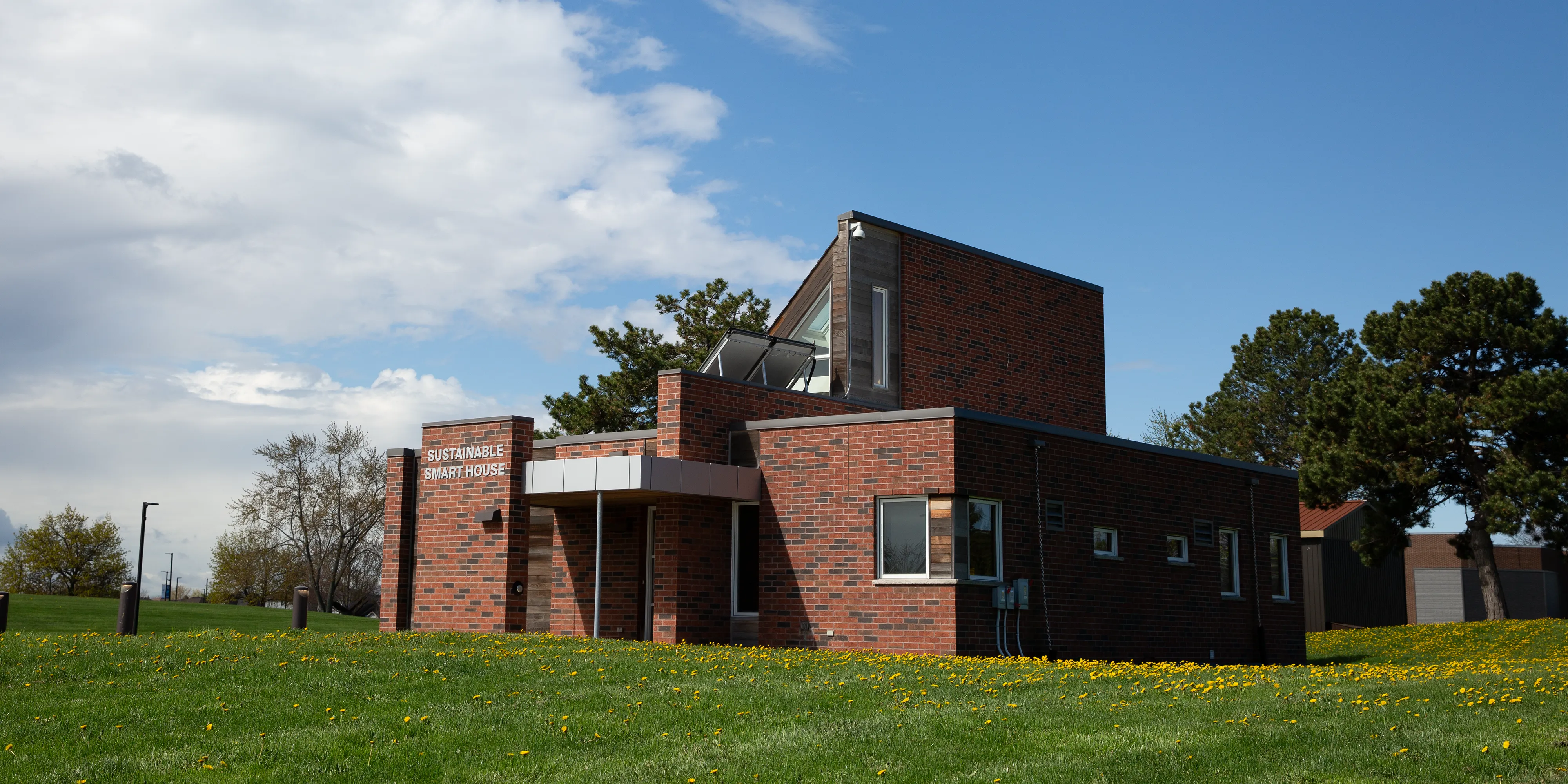 The exterior of the sustainable smart home
